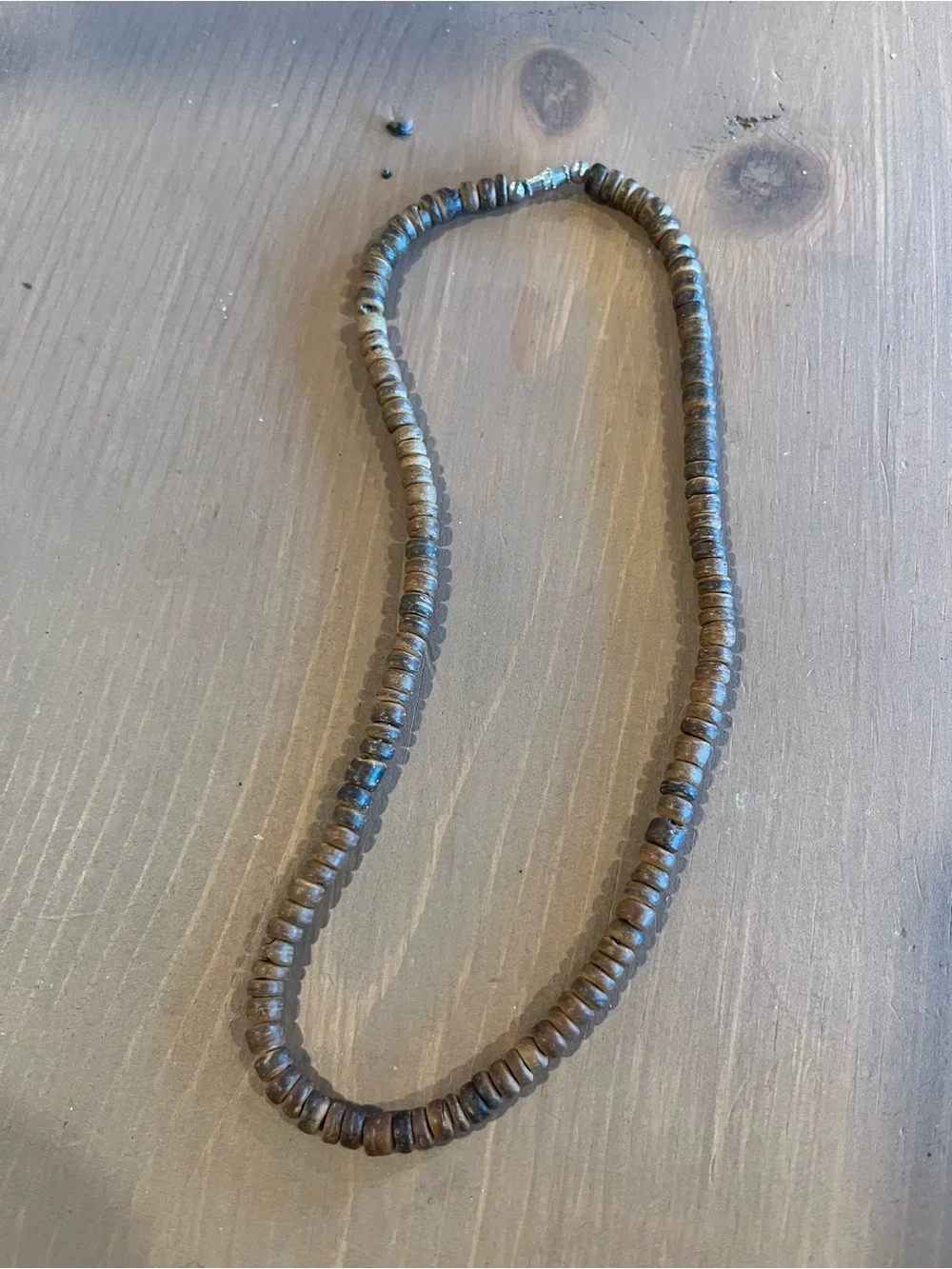 Coconut shell necklace for kids or woman small opening.